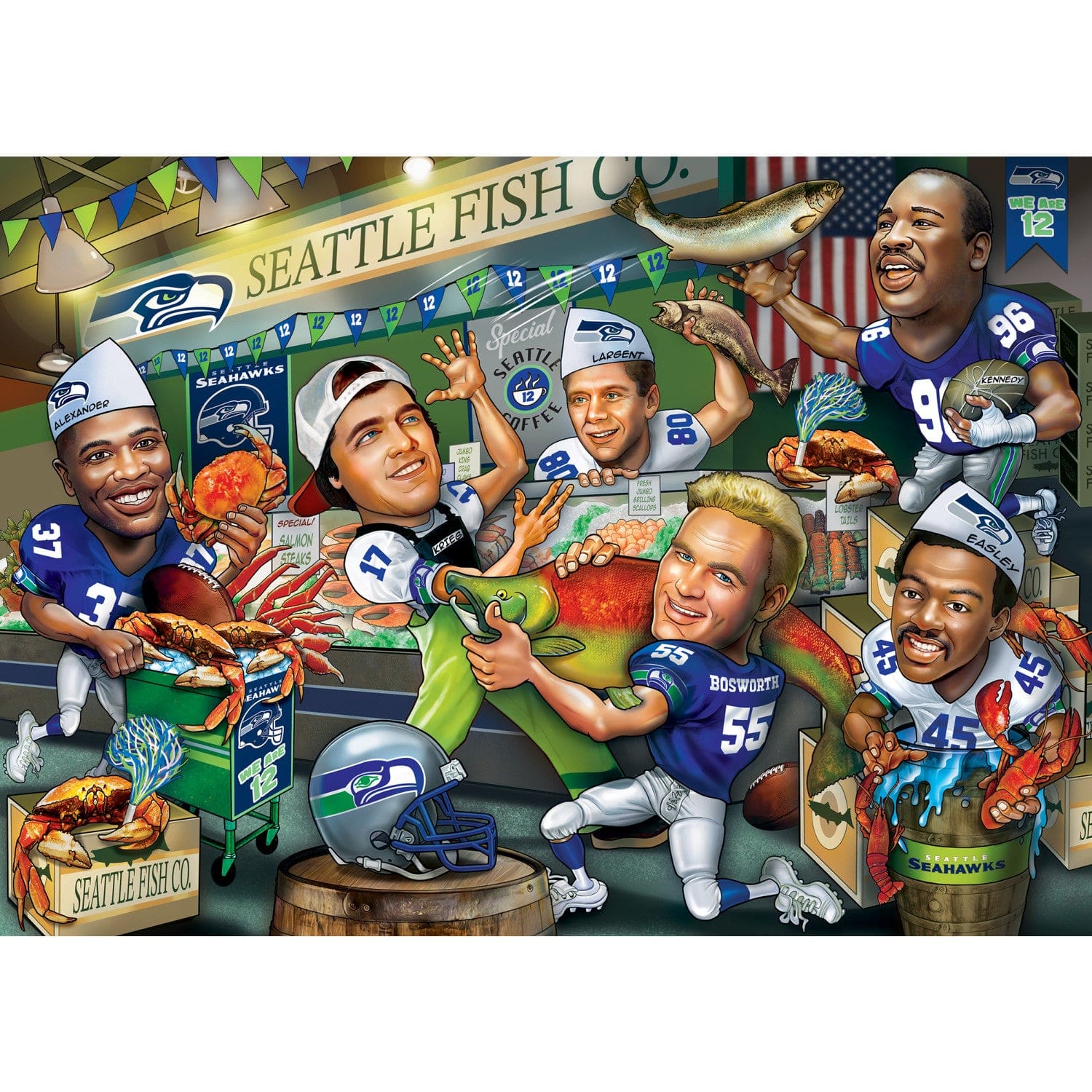 Seattle Seahawks Legends 500 Piece Jigsaw Puzzle
