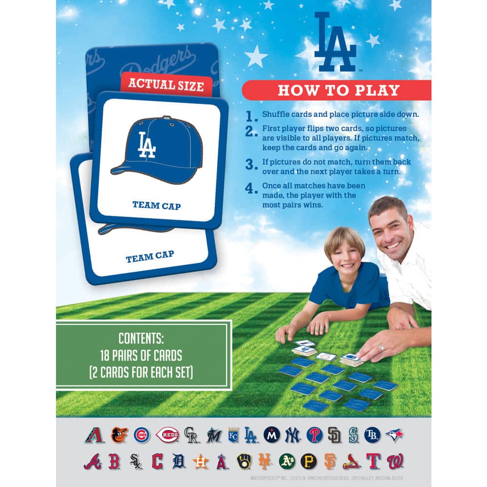 Los Angeles Dodgers Memory Matching Game - Sports Gifts, Sports Memorabilia, Sports Collectibles, Fan Shop