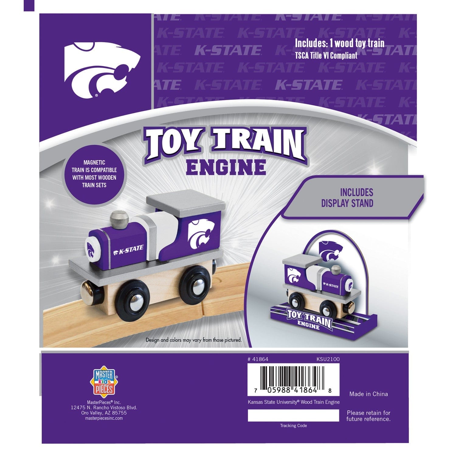 Kansas State Wildcats Toy Train Engine