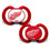 Detroit Red Wings Pacifier 2-Pack for Little Fans - Sports Gifts, Sports Memorabilia, Sports Collectibles, Fan Shop