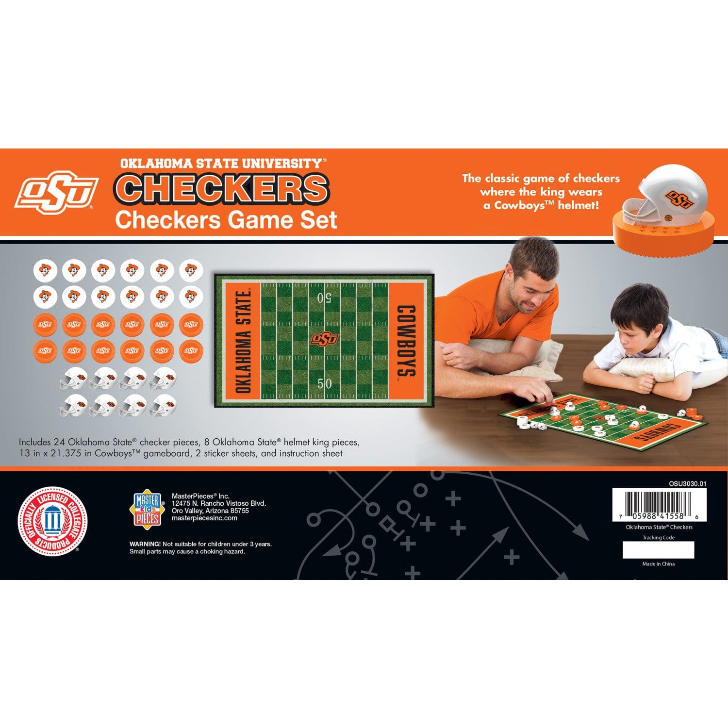 Oklahoma State Cowboys Checkers Game - Sports Gifts, Sports Memorabilia, Sports Collectibles, Fan Shop