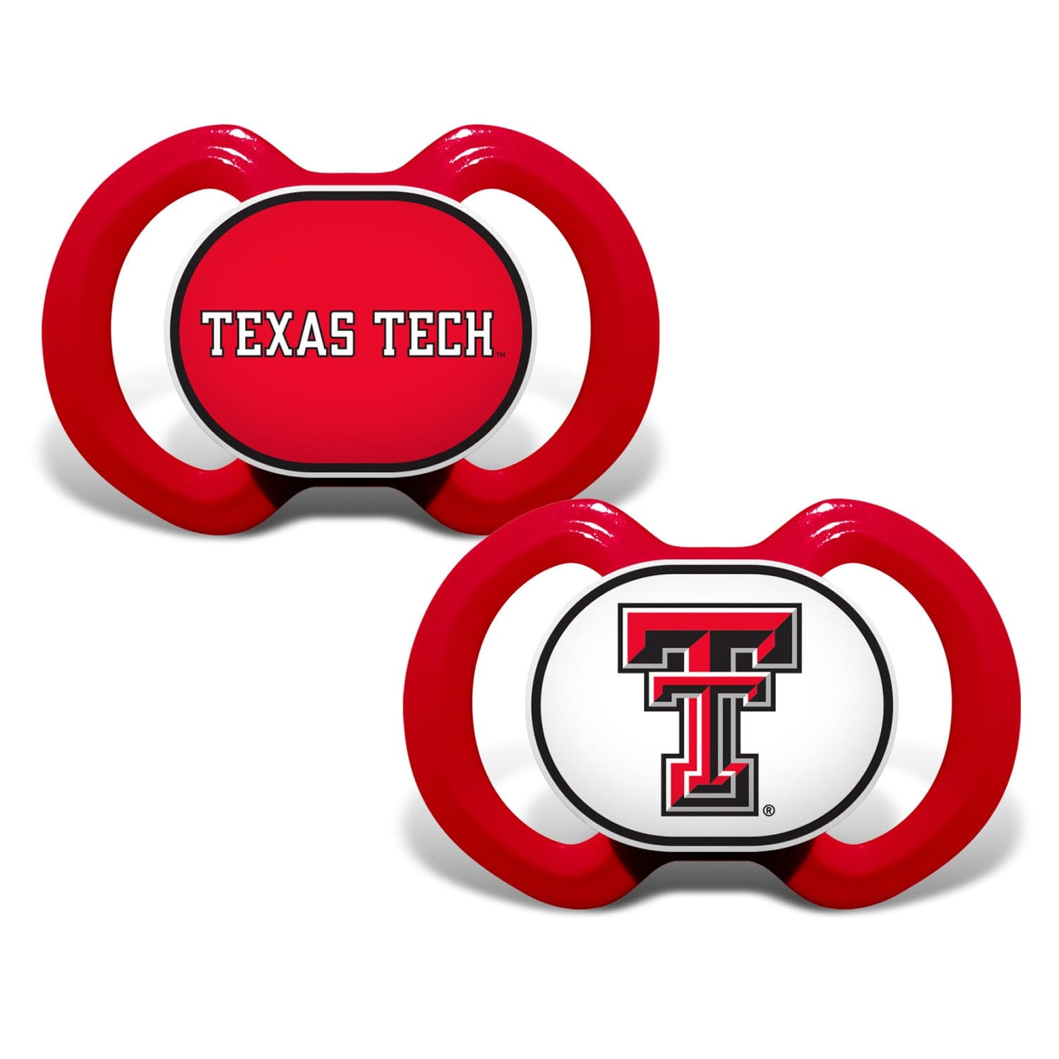 Texas Tech Red Raiders Pacifier 2-Pack - Sports Gifts, Sports Memorabilia, Sports Collectibles, Fan Shop