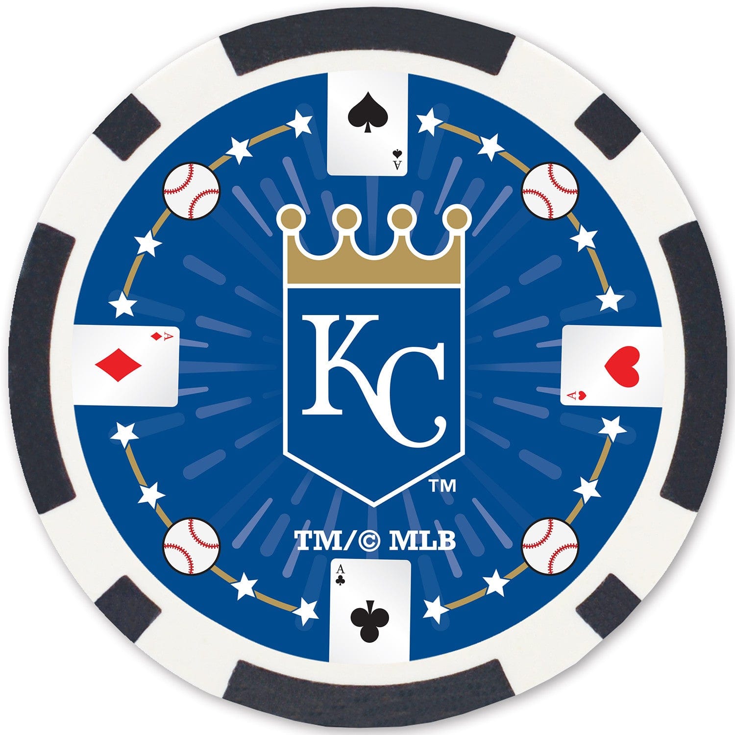 Kansas City Royals 100-Piece Poker Chip Set - Sports Gifts, Sports Memorabilia, Sports Collectibles, Fan Shop