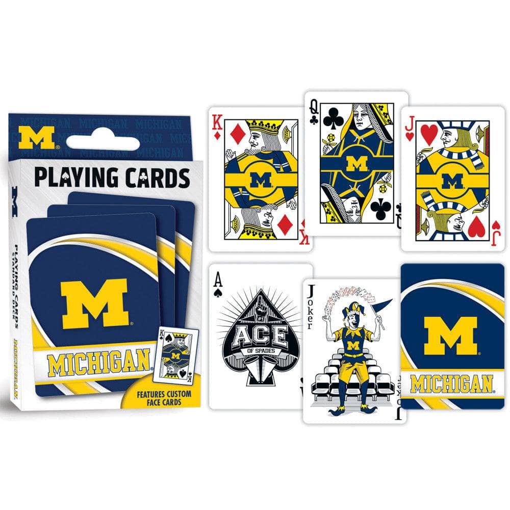 Michigan Wolverines 54-Card Deck Playing Cards - Sports Gifts, Sports Memorabilia, Sports Collectibles, Fan Shop