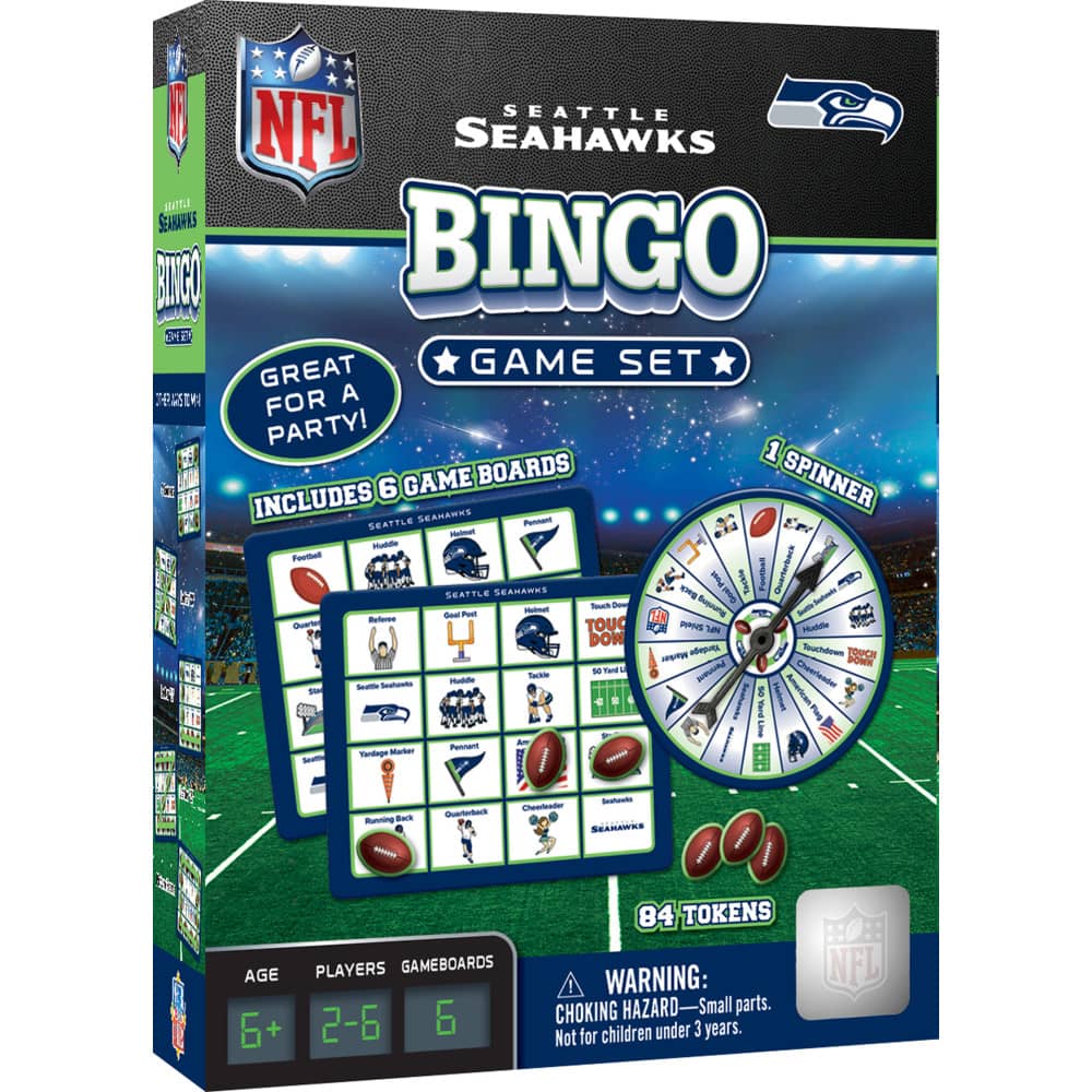 Seattle Seahawks Bingo Game: Cheer and Play! - Sports Gifts, Sports Memorabilia, Sports Collectibles, Fan Shop