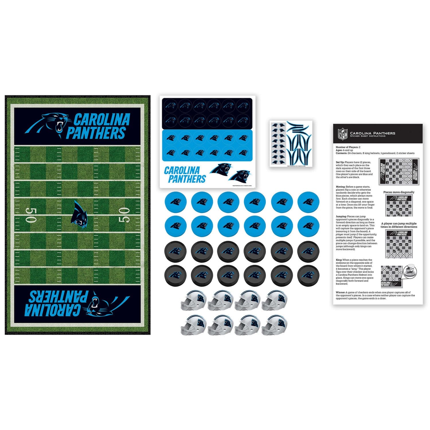 Carolina Panthers Checkers Game