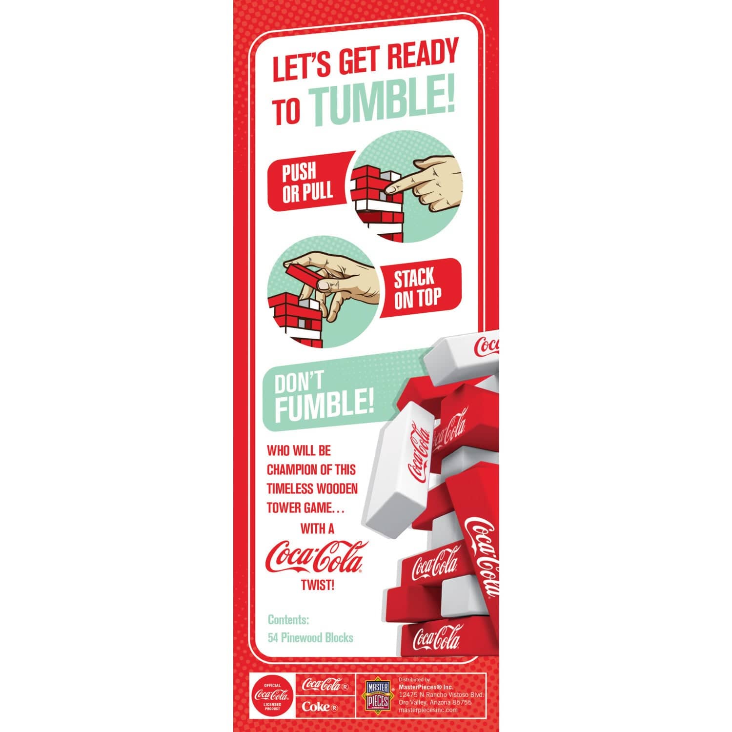 Coca-Cola Tumble Tower: The Ultimate Family Game - Sports Gifts, Sports Memorabilia, Sports Collectibles, Fan Shop