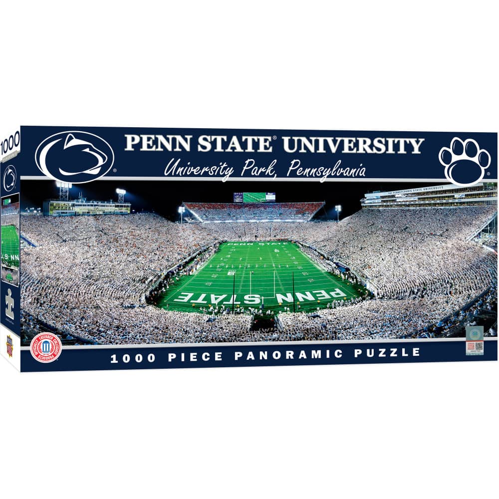Penn State Nittany Lions 1000 Piece Panoramic Jigsaw Puzzle - End View - Sports Gifts, Sports Memorabilia, Sports Collectibles, Fan Shop
