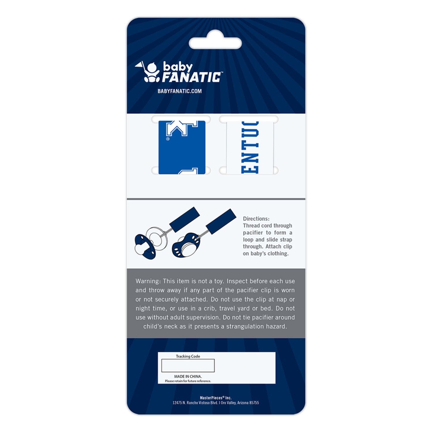 Kentucky Wildcats Pacifier Clip Set - 2-Pack