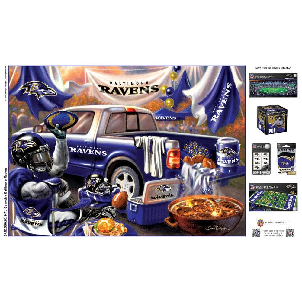 Baltimore Ravens Gameday 1000 Piece Jigsaw Puzzle - Sports Gifts, Sports Memorabilia, Sports Collectibles, Fan Shop