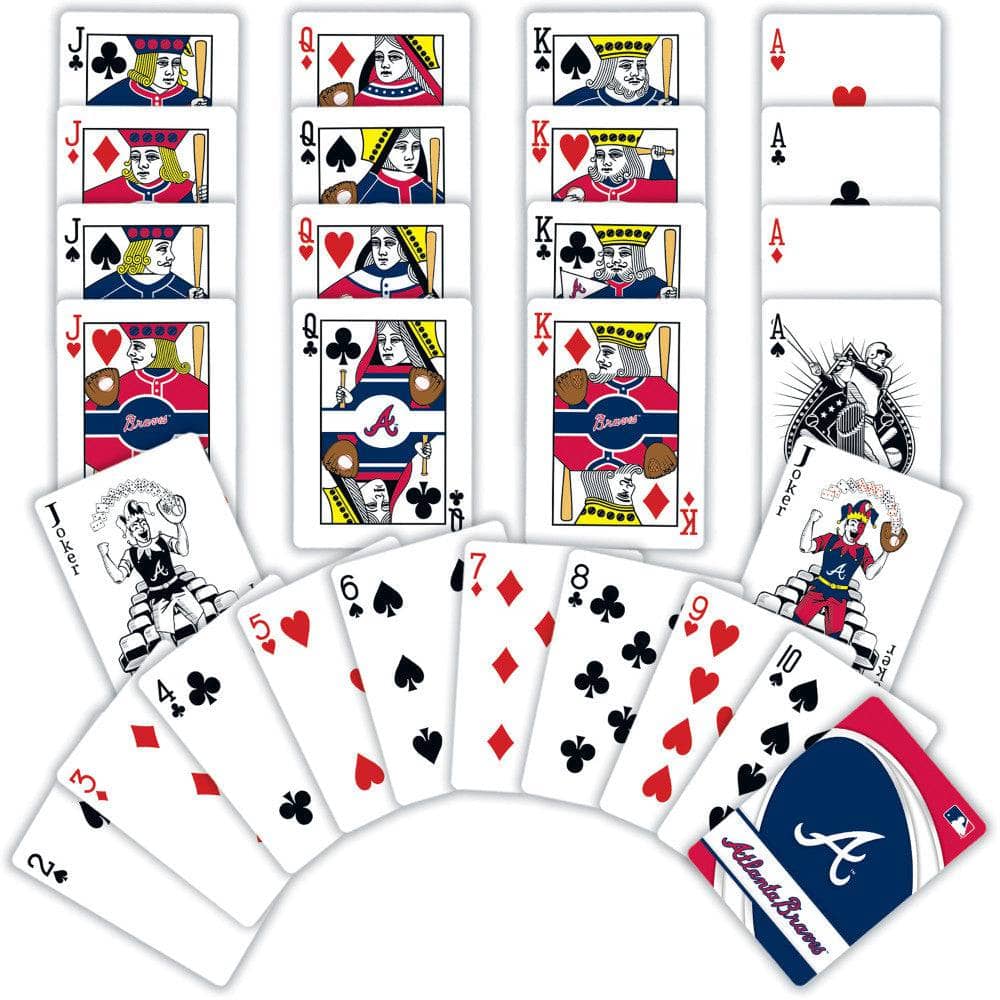 Atlanta Braves 54-Card Deck Playing Cards - Sports Gifts, Sports Memorabilia, Sports Collectibles, Fan Shop