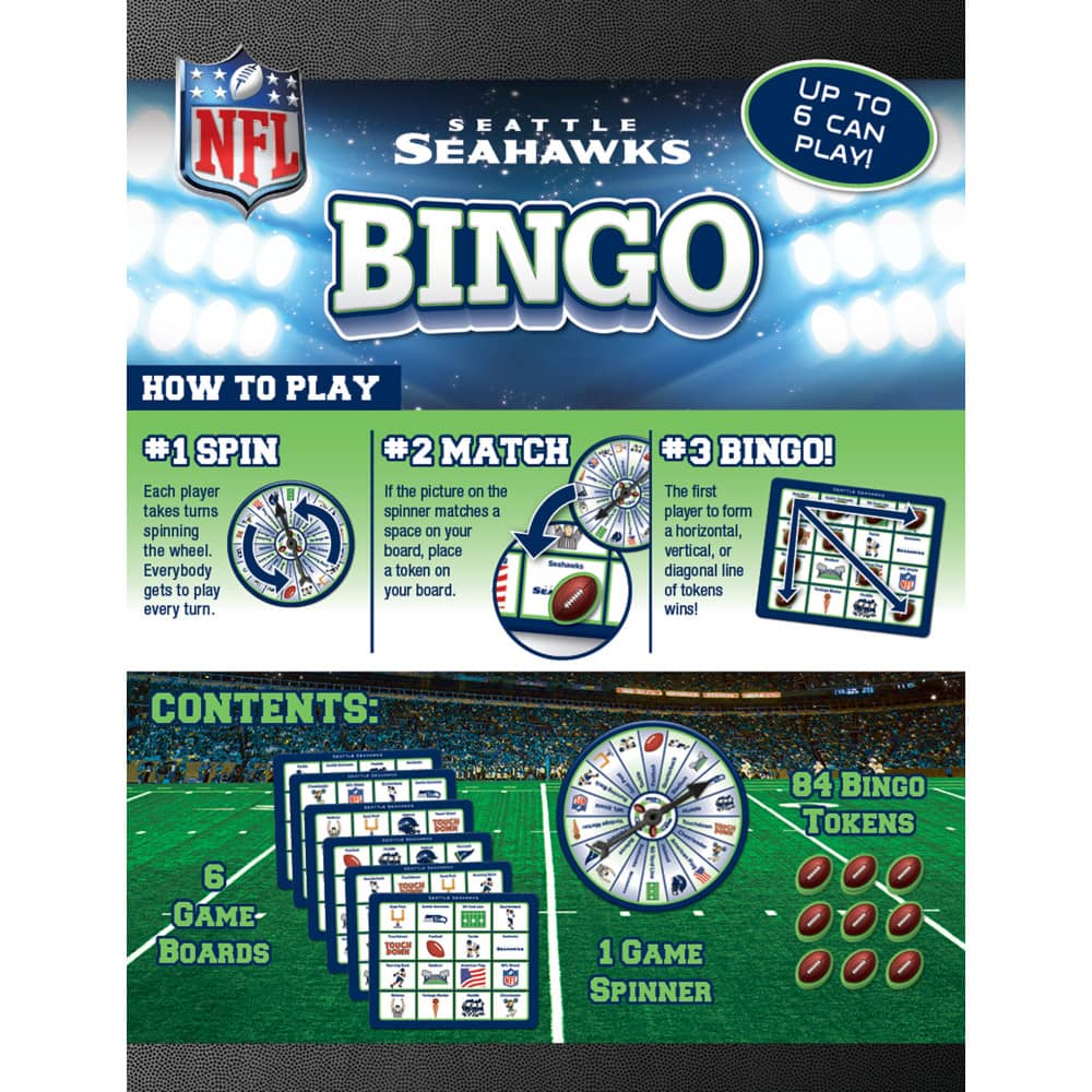 Seattle Seahawks Bingo Game: Cheer and Play!