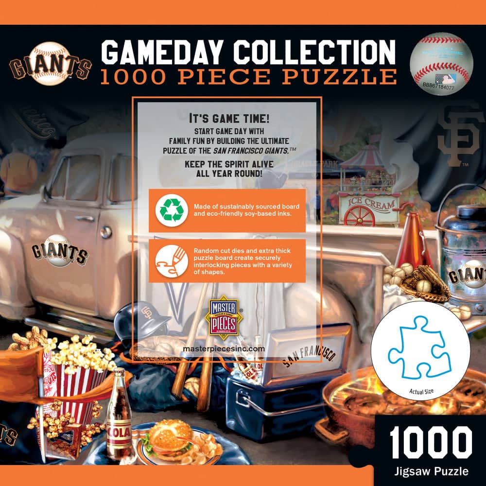 San Francisco Giants Gameday 1000 Piece Jigsaw Puzzle - Sports Gifts, Sports Memorabilia, Sports Collectibles, Fan Shop