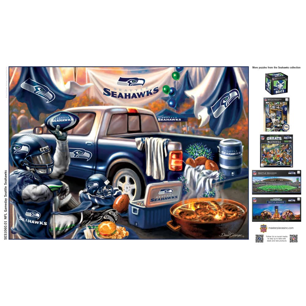 Seattle Seahawks Gameday 1000 Piece Jigsaw Puzzle
