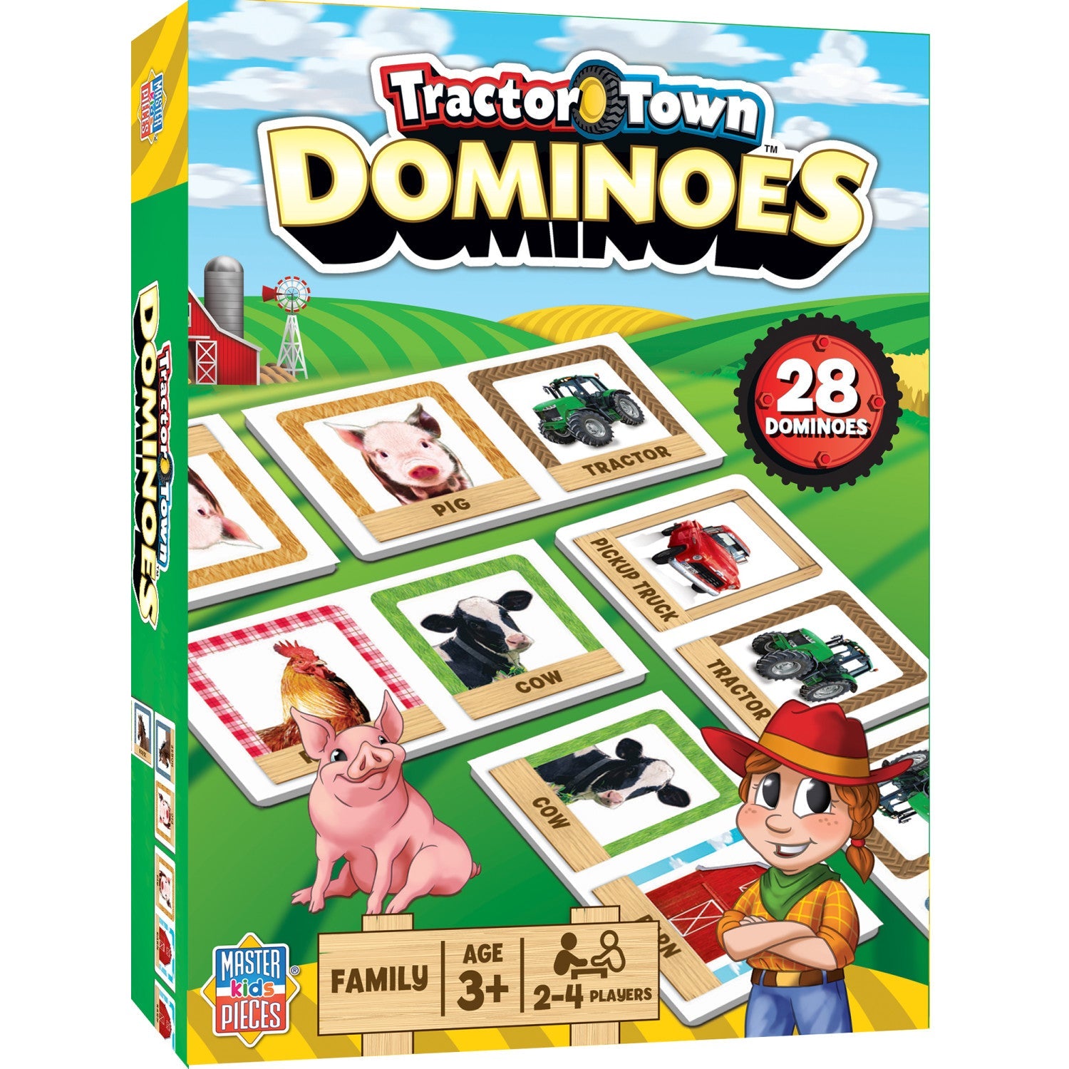 Tractor Town Picture Dominoes - 757 Sports Collectibles