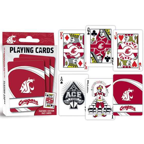 Washington State Cougars Playing Cards - 54 Card Deck - 757 Sports Collectibles