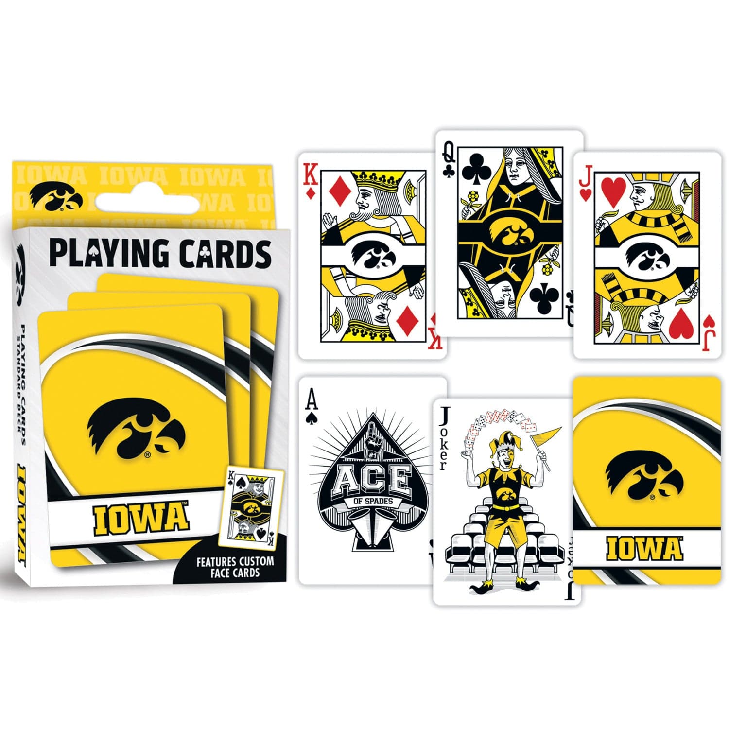 Iowa Hawkeyes 54-Card Playing Deck - Sports Gifts, Sports Memorabilia, Sports Collectibles, Fan Shop