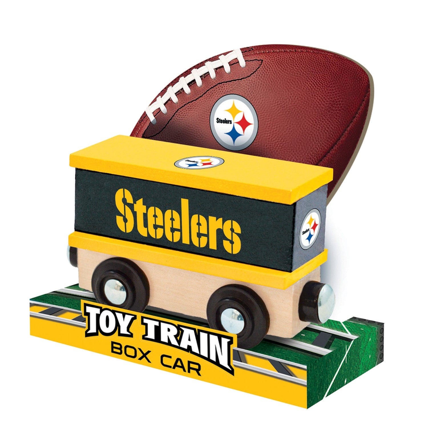Pittsburgh Steelers Collectible Toy Train Box Car - Sports Gifts, Sports Memorabilia, Sports Collectibles, Fan Shop