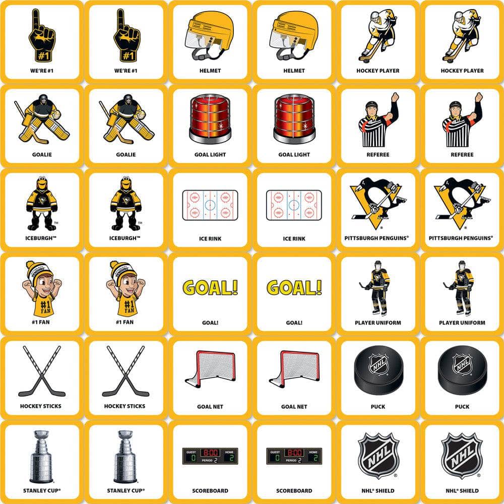 Pittsburgh Penguins Memory Match Game - Sports Gifts, Sports Memorabilia, Sports Collectibles, Fan Shop