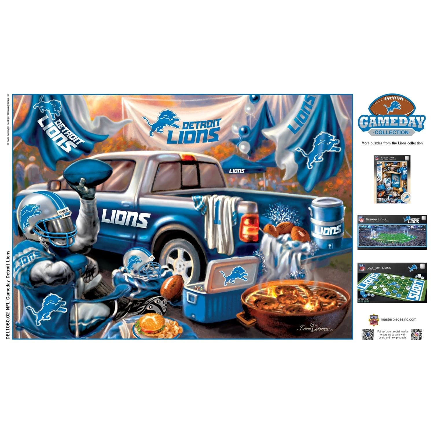 Detroit Lions Gameday 1000 Piece Jigsaw Puzzle
