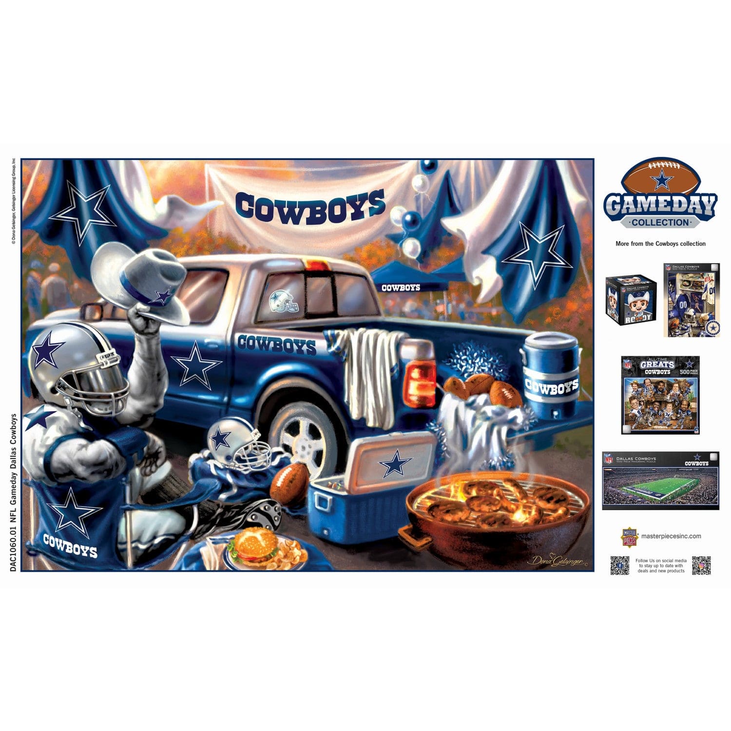 Dallas Cowboys Gameday 1000 Piece Jigsaw Puzzle - Sports Gifts, Sports Memorabilia, Sports Collectibles, Fan Shop