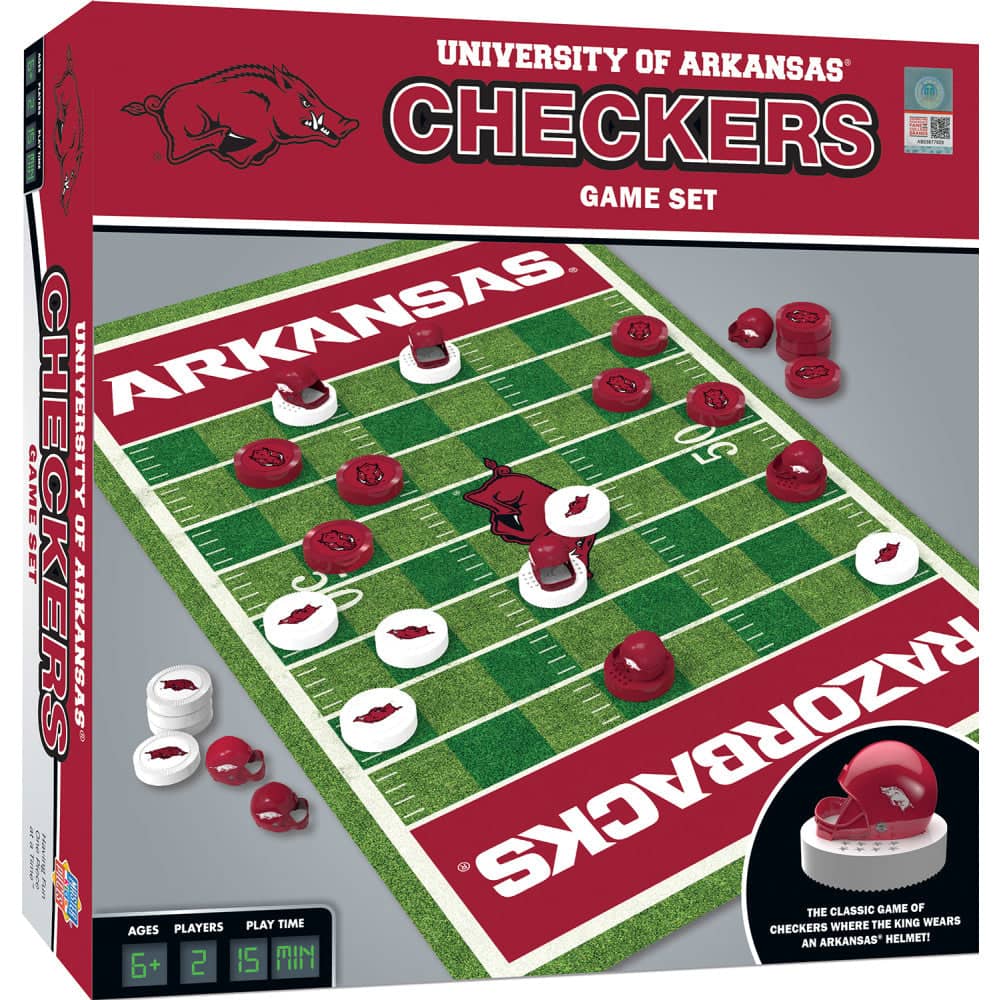 Arkansas Razorbacks Checkers Game - Sports Gifts, Sports Memorabilia, Sports Collectibles, Fan Shop