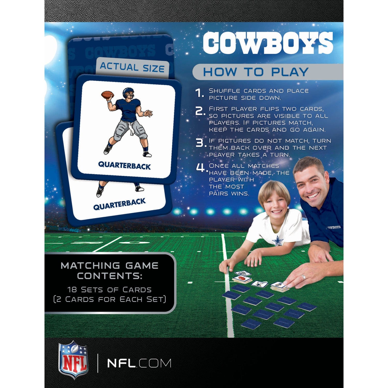 Dallas Cowboys Memory Matching Game
