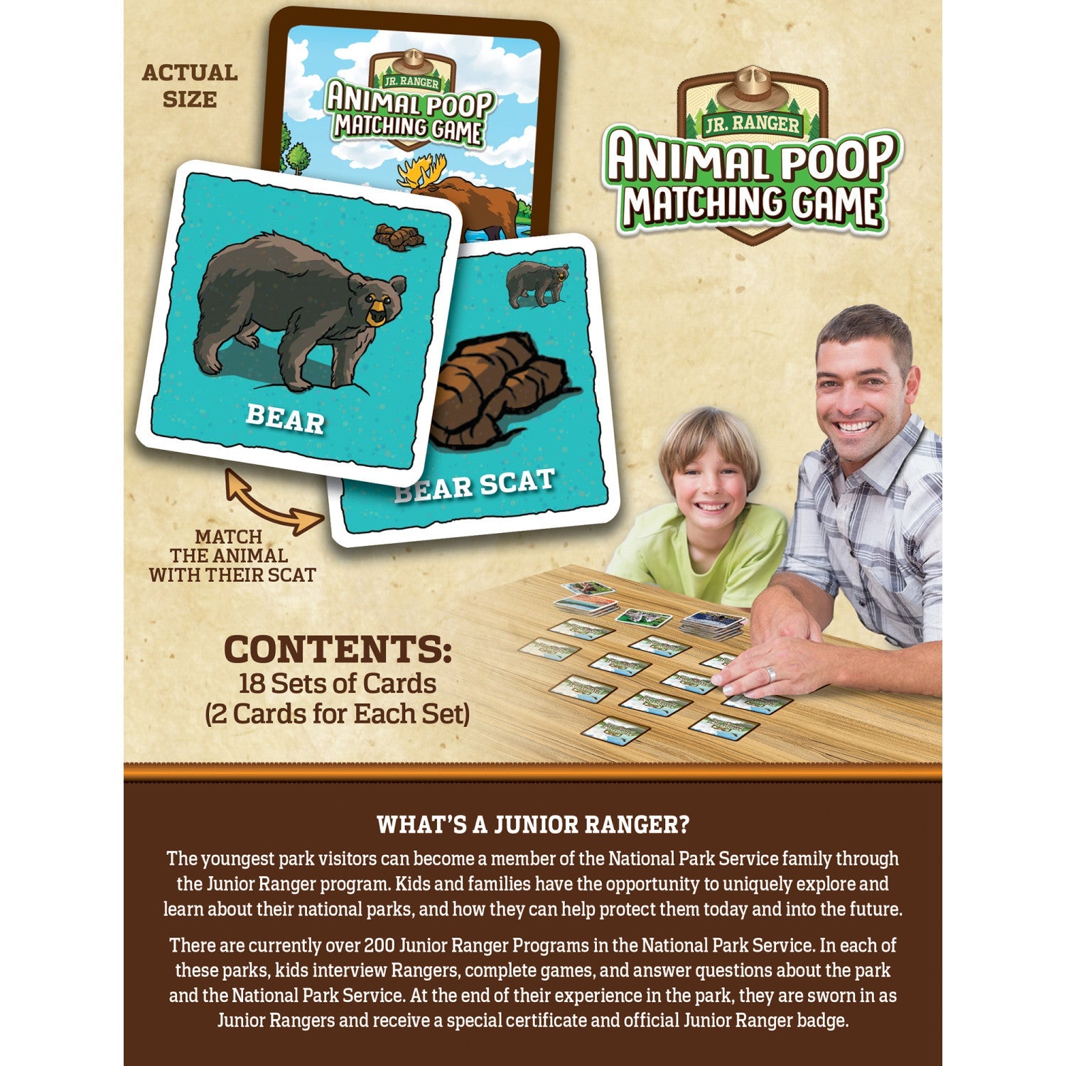 Jr. Ranger - Animal Poop Matching Game - 757 Sports Collectibles
