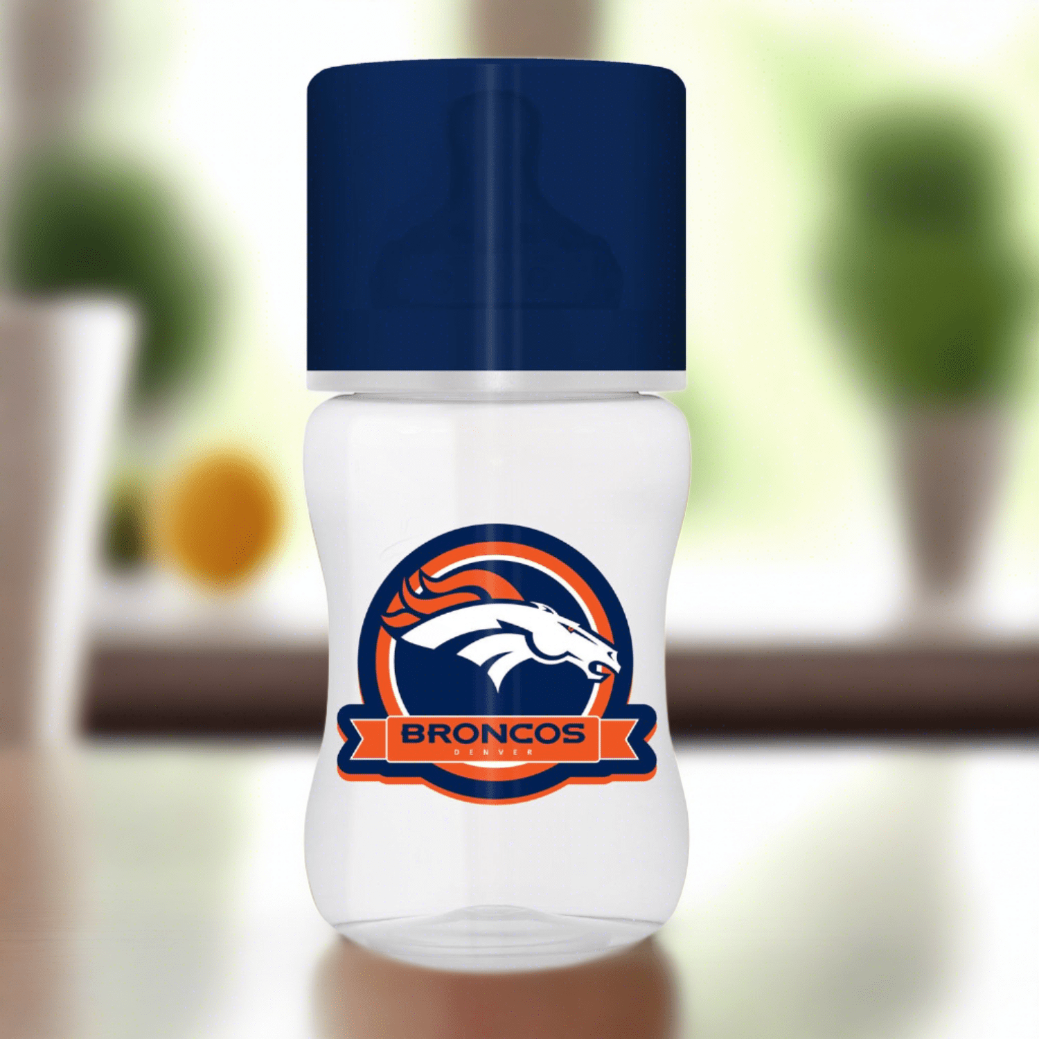 Denver Broncos 9oz Baby Bottle - Sports Gifts, Sports Memorabilia, Sports Collectibles, Fan Shop