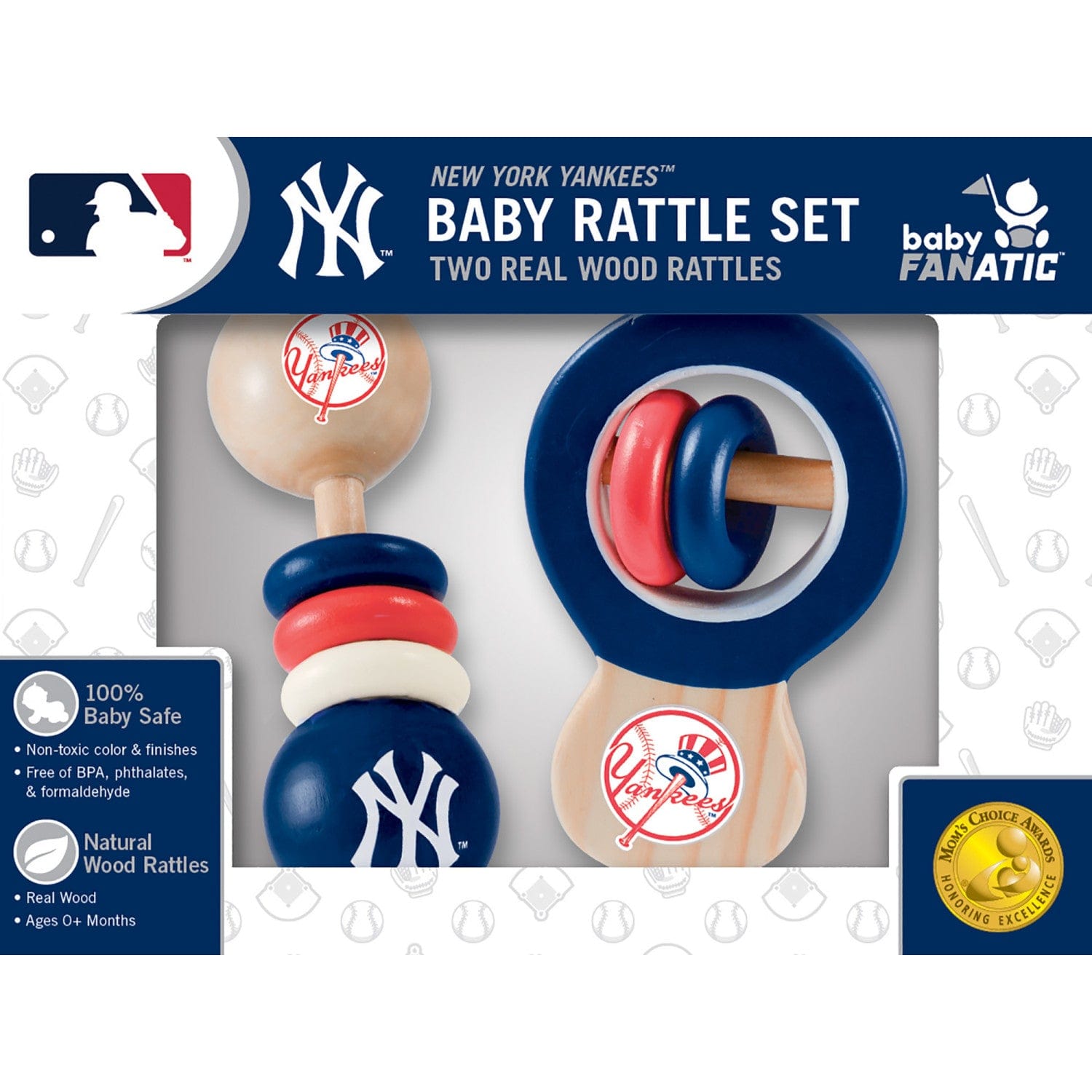 New York Yankees Baby Rattles 2-Pack - Sports Gifts, Sports Memorabilia, Sports Collectibles, Fan Shop