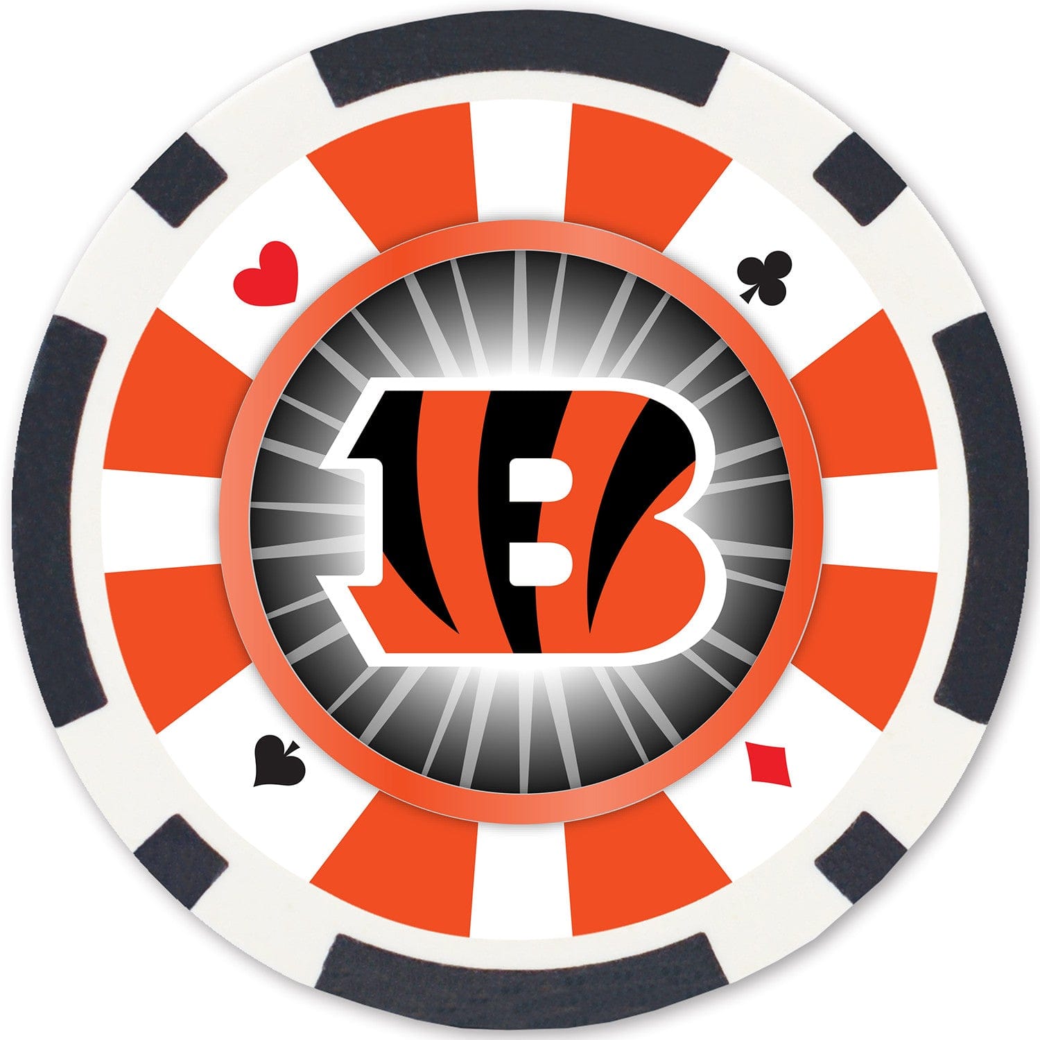 Cincinnati Bengals 100-Piece Poker Chip Set