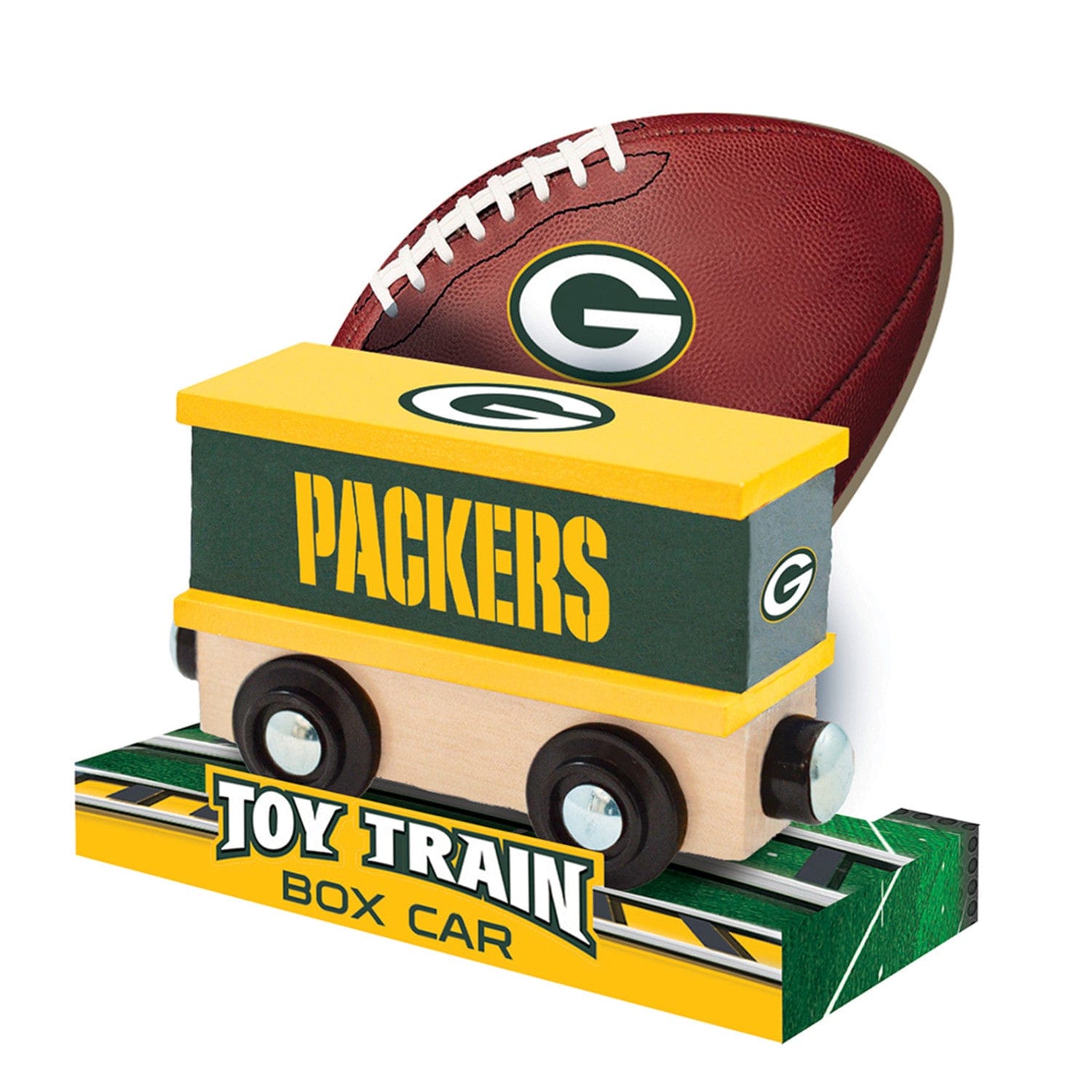 Green Bay Packers Toy Train Box Car - Official NFL Merchandise - Sports Gifts, Sports Memorabilia, Sports Collectibles, Fan Shop