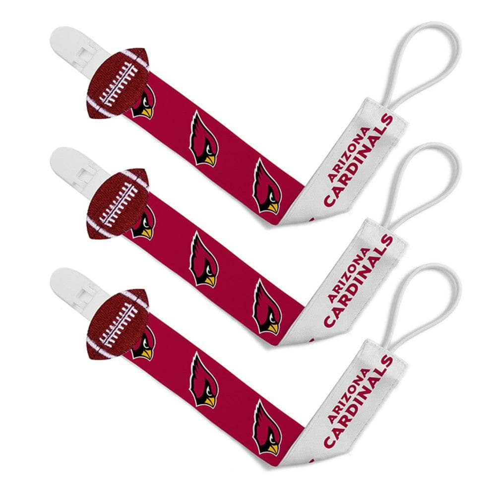 Arizona Cardinals Pacifier Clip 3-Pack - Sports Gifts, Sports Memorabilia, Sports Collectibles, Fan Shop