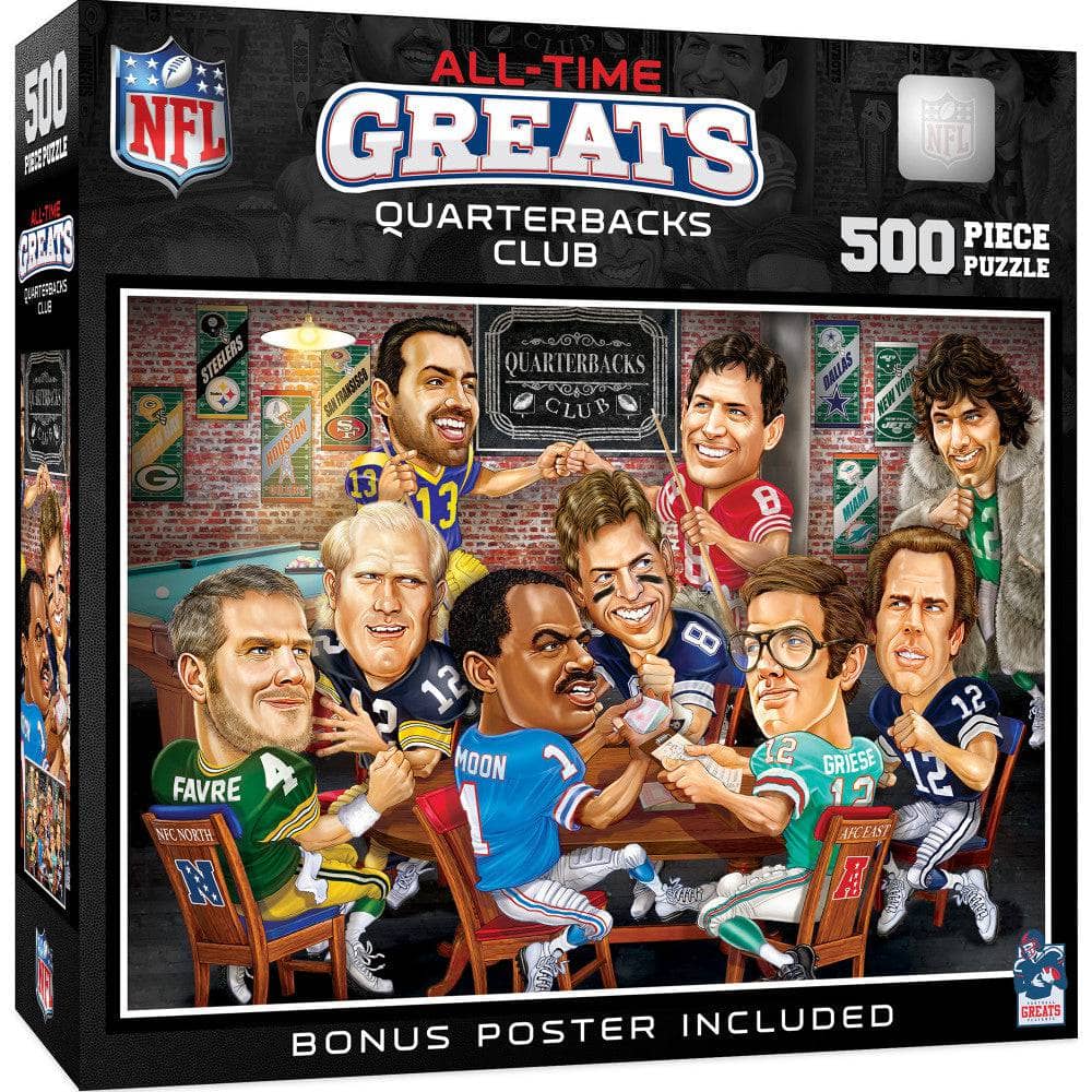 NFL Quarterbacks Club: Legendary Players 500-Piece Jigsaw Puzzle