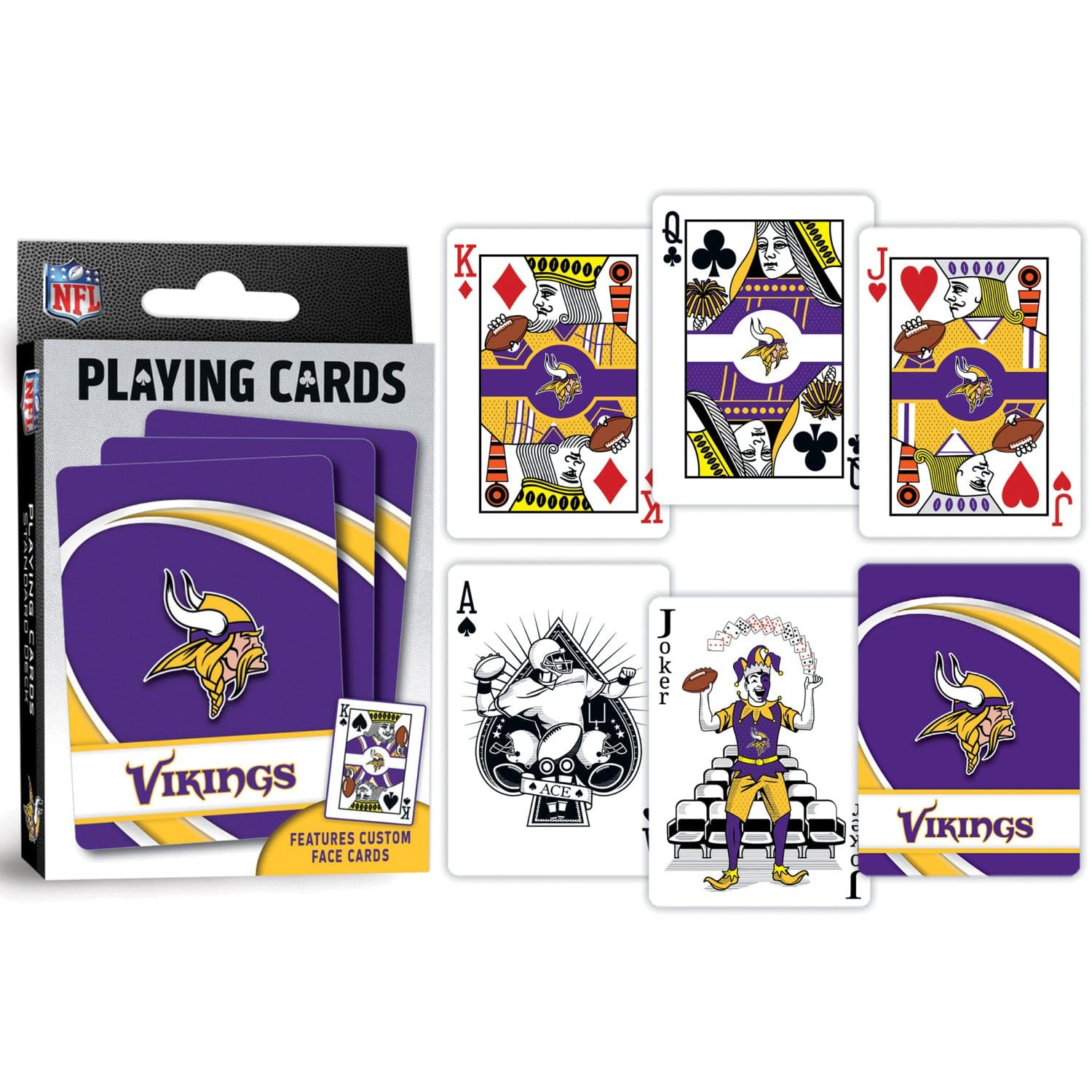 Minnesota Vikings 54-Card Deck - Official Playing Cards