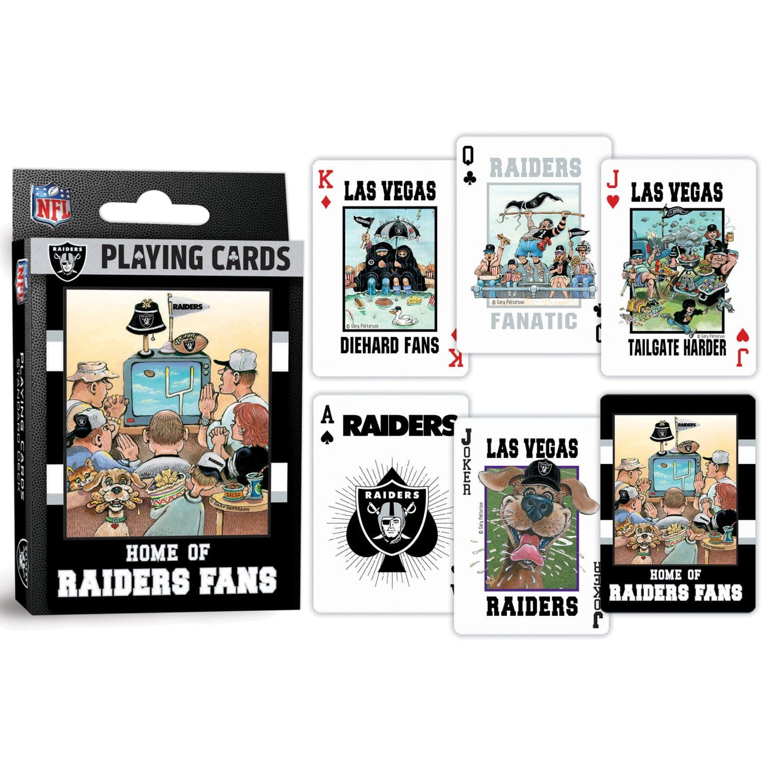 Las Vegas Raiders Fan Deck Playing Cards - 54 Card Deck for Ultimate Fans