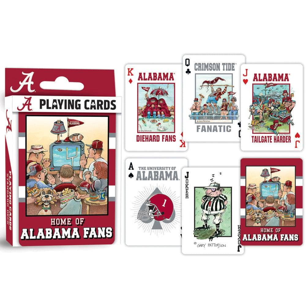 Alabama Crimson Tide Fan Deck Playing Cards - 54 Card Collector's Set - Sports Gifts, Sports Memorabilia, Sports Collectibles, Fan Shop