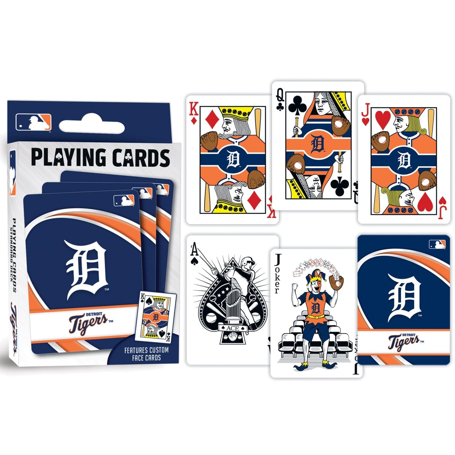 Detroit Tigers 54-Card Deck Playing Cards - Sports Gifts, Sports Memorabilia, Sports Collectibles, Fan Shop