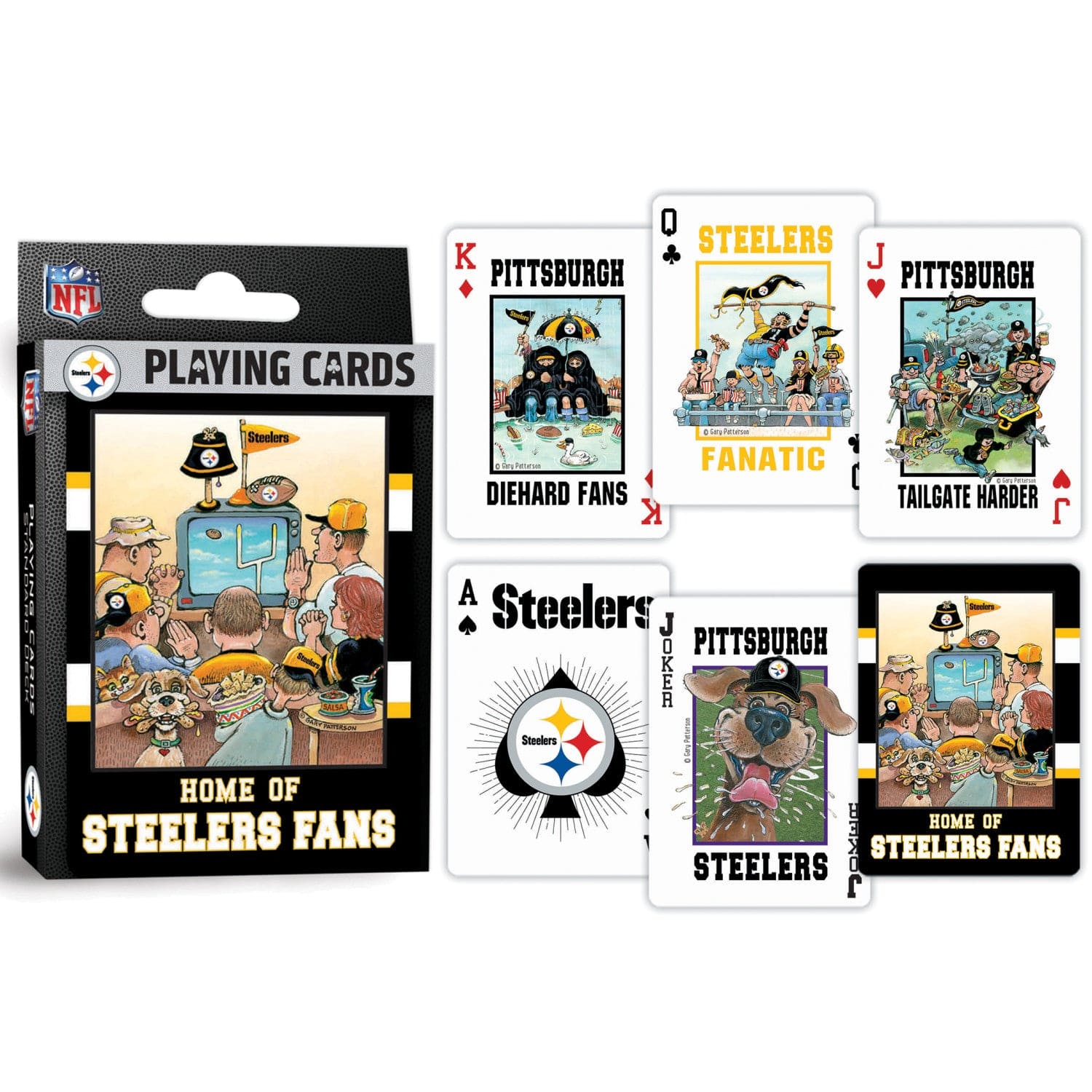 Pittsburgh Steelers Fan Deck Playing Cards - 54 Card Collector's Set - Sports Gifts, Sports Memorabilia, Sports Collectibles, Fan Shop