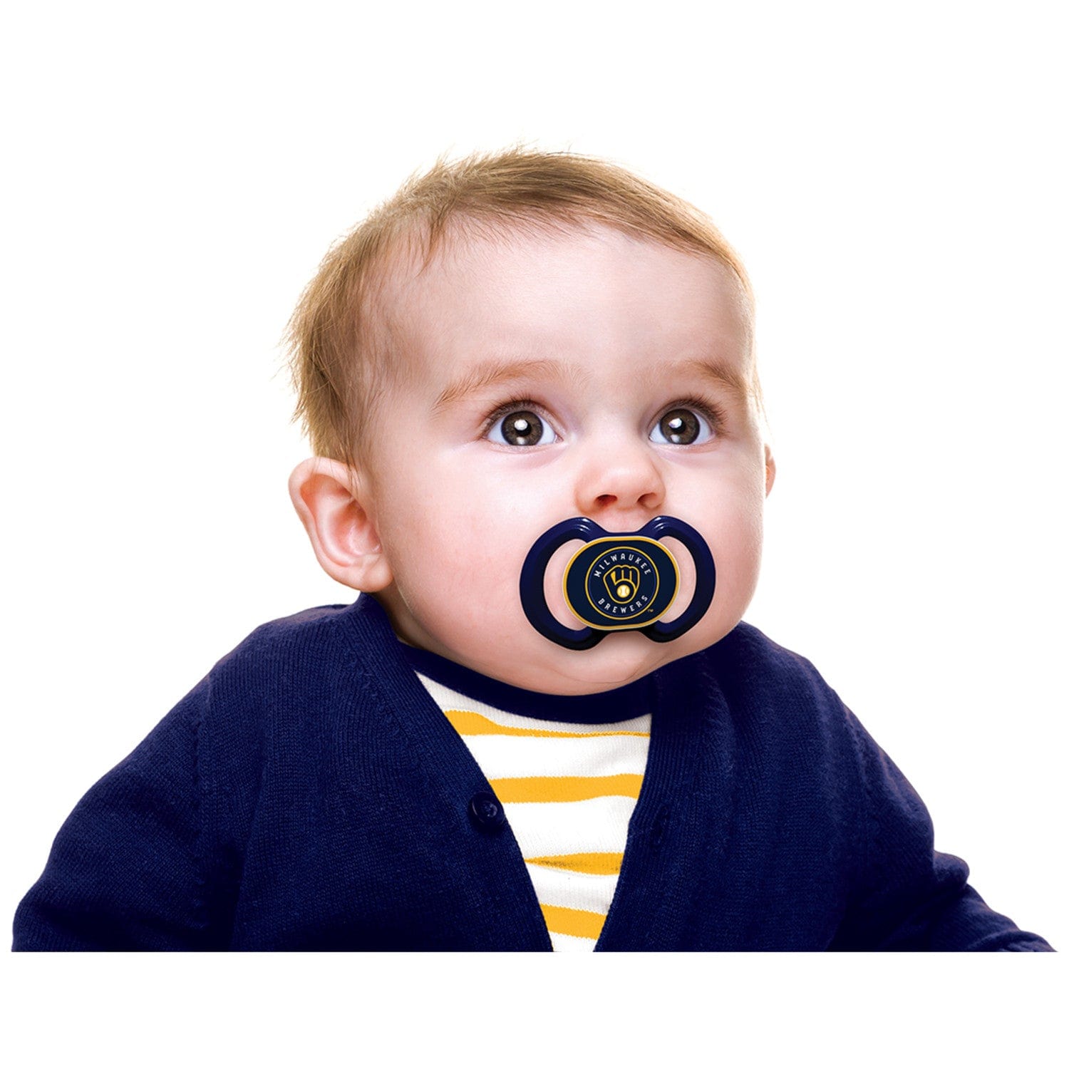 Milwaukee Brewers Pacifier 2-Pack for Little Fans - Sports Gifts, Sports Memorabilia, Sports Collectibles, Fan Shop