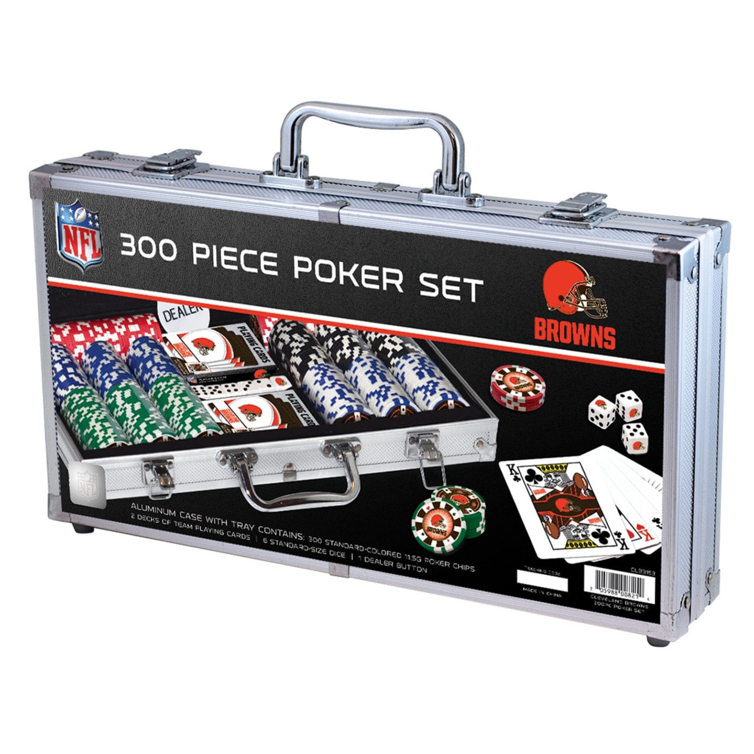 Cleveland Browns 300-Piece Poker Set