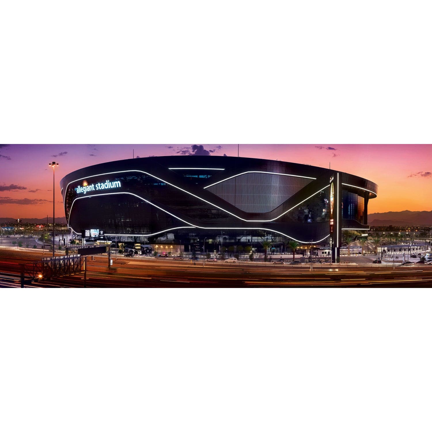 Las Vegas Raiders Stadium View 1000 Piece Panoramic Jigsaw Puzzle