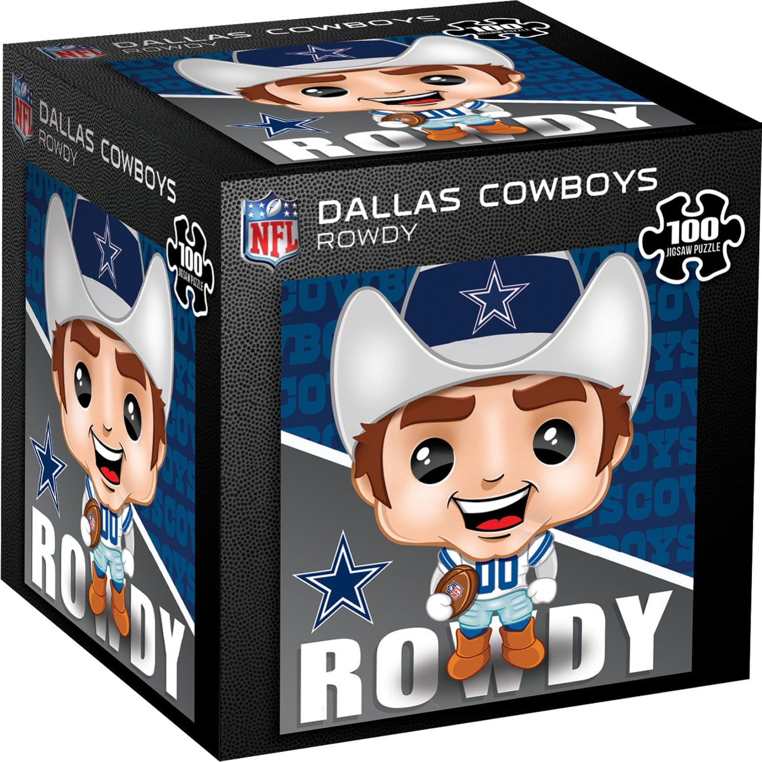 100 Piece Jigsaw Puzzle of Rowdy, the Dallas Cowboys Mascot - Sports Gifts, Sports Memorabilia, Sports Collectibles, Fan Shop