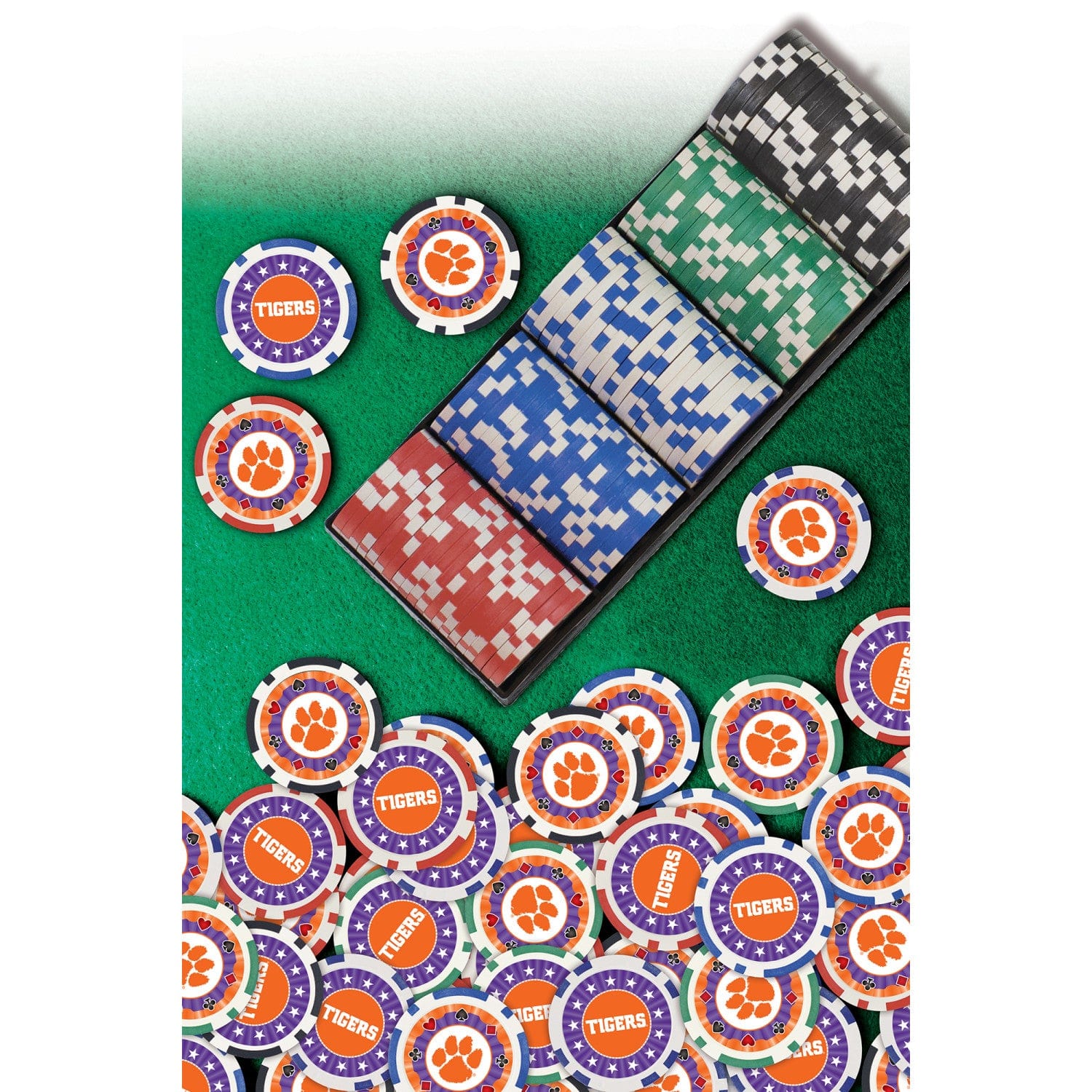 Clemson Tigers 100-Piece Poker Chip Set
