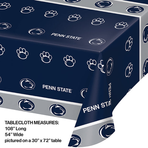 Penn State Nittany Lions Plastic Table Cover, 54" X 108" - 757 Sports Collectibles