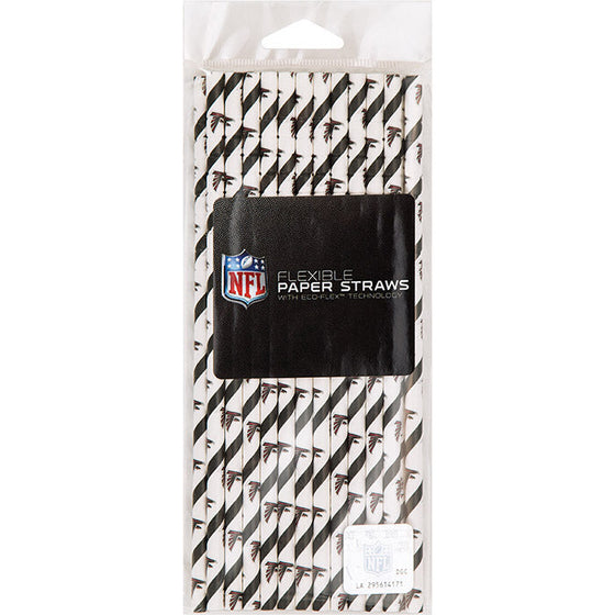 Atlanta Falcons Paper Straws, 24 ct - 757 Sports Collectibles