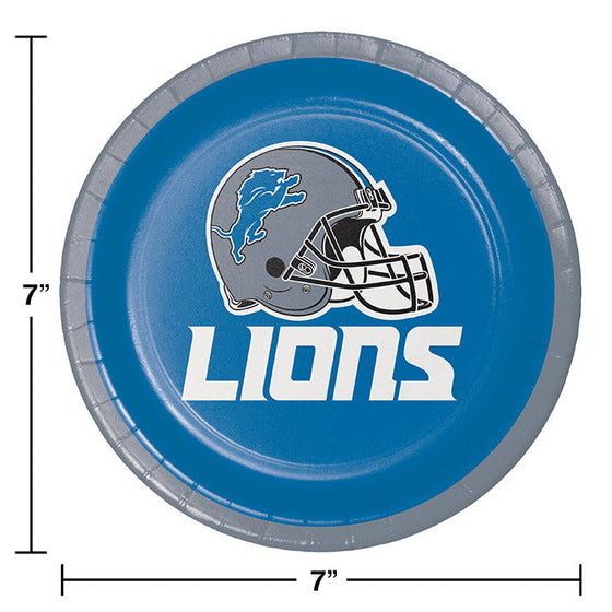 Detroit Lions Dessert Plates, 8 ct - 757 Sports Collectibles
