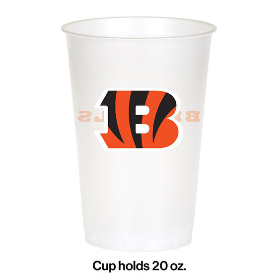 Cincinnati Bengals Plastic Cup, 20Oz, 8 ct - 757 Sports Collectibles