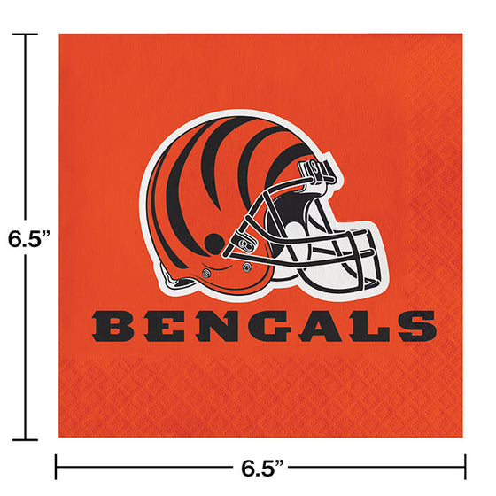 Cincinnati Bengals Napkins, 16 ct - 757 Sports Collectibles