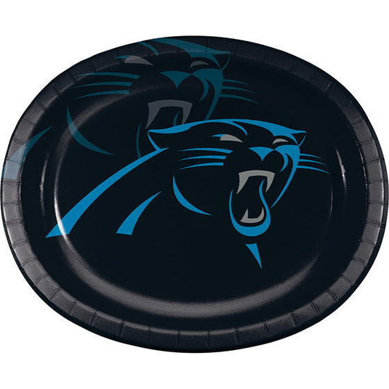 Carolina Panthers Oval Platter 10" X 12", 8 ct - 757 Sports Collectibles